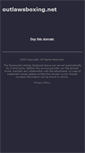 Mobile Screenshot of outlawsboxing.net